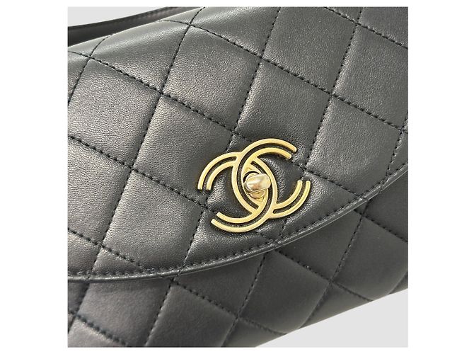 Chanel Season Coco Handle Top Handle Chain Lettering Black Series Nero - vista 10