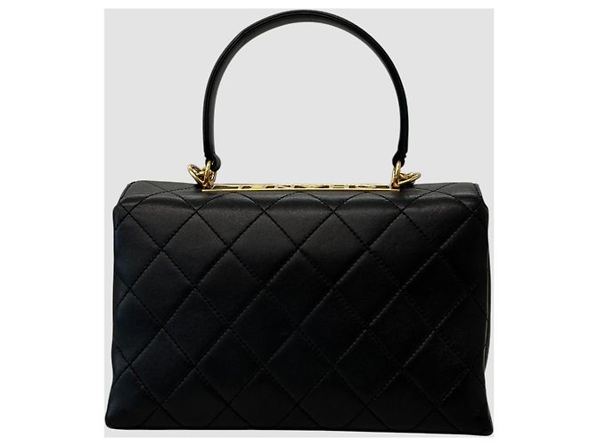 Chanel Season Coco Handle Top Handle Chain Lettering Black Series Nero - vista 9
