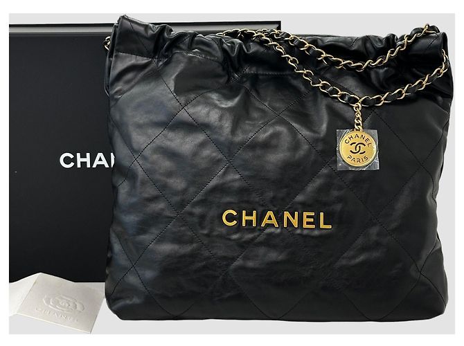 Chanel Borsa trapuntata nera media Nero - vista 3