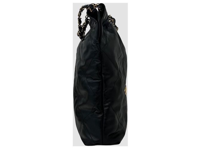 Chanel Borsa trapuntata nera media Nero - vista 4