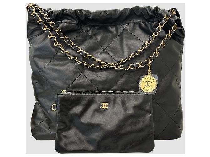 Chanel Borsa trapuntata nera media Nero - vista 9