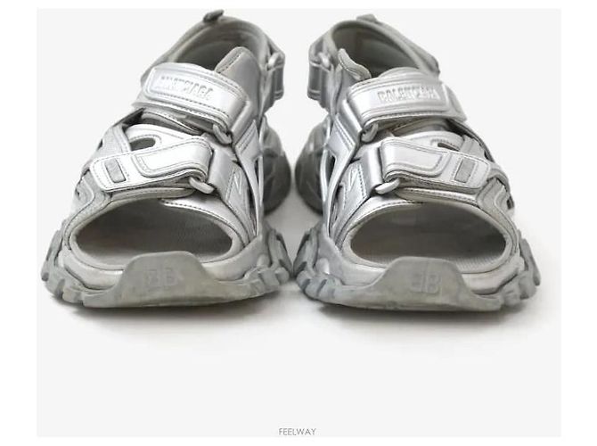 Balenciaga Sandali Track Argento Taglia - vista 2