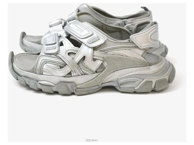 Balenciaga Sandali Track Argento Taglia - vista 3
