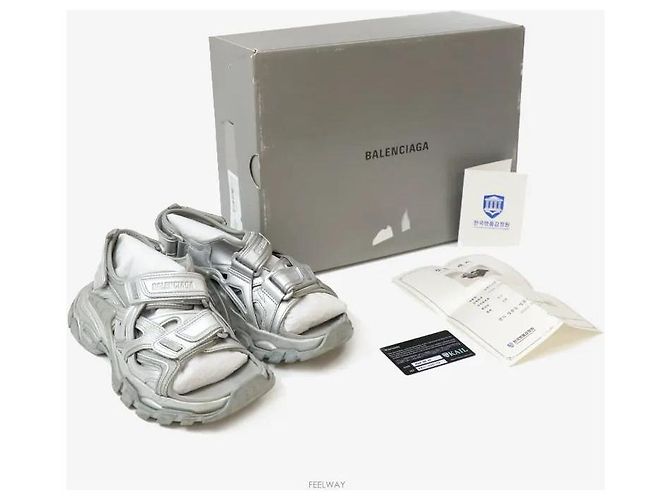Balenciaga Sandali Track Argento Taglia - vista 7