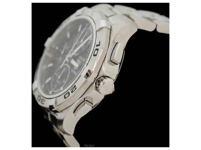 Tag Heuer Aqua Racer Chronograph Steel Automatic Black Nero - vista 2