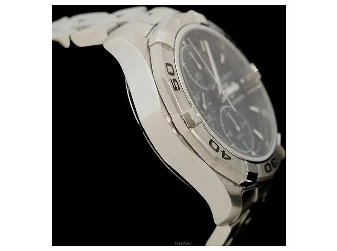 Tag Heuer Aqua Racer Chronograph Steel Automatic Black Nero - vista 3