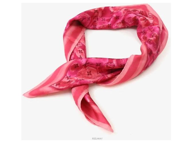 Louis Vuitton Schal mit Kirschblütenmuster Hot Pink - Ansicht 2