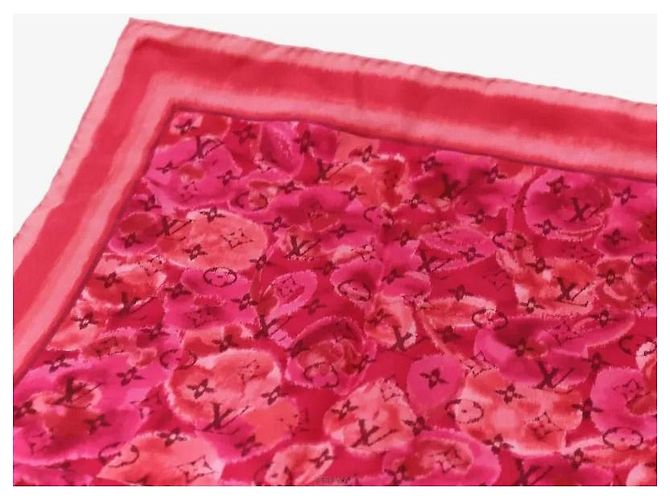 Louis Vuitton Schal mit Kirschblütenmuster Hot Pink - Ansicht 4
