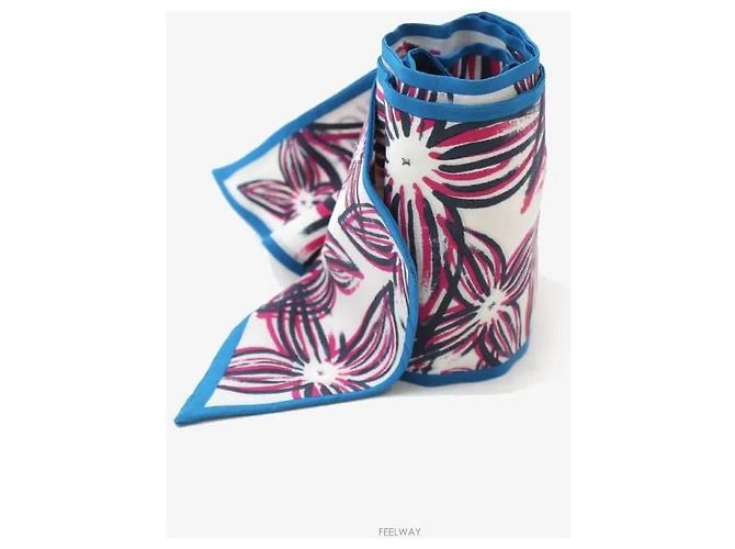 Louis Vuitton Foulard Twilly Bandana Rain Giant Rosa Blu - vista 4