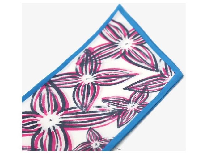 Louis Vuitton Foulard Twilly Bandana Rain Giant Rosa Blu - vista 5