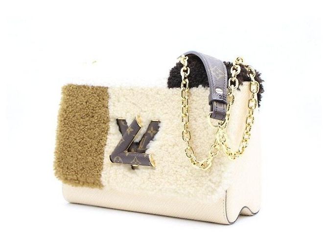 Louis Vuitton Borsa a Spalla e Borsa a Tracolla Twist MM Teddy Plus Shearling Multicolore - vista 2