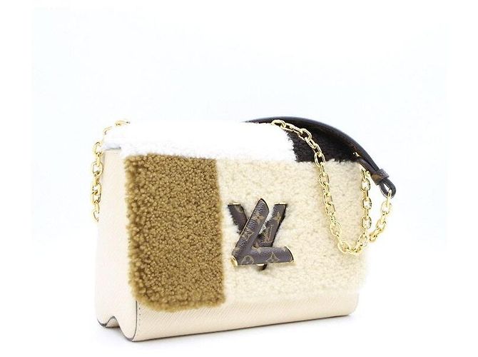 Louis Vuitton Borsa a Spalla e Borsa a Tracolla Twist MM Teddy Plus Shearling Multicolore - vista 3