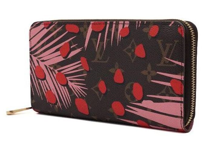 Zippy Louis Vuitton Portafoglio con zip in tela stampata Monogram Jungle Dot Multicolore - vista 2