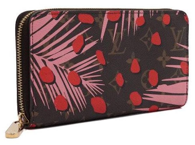 Zippy Louis Vuitton Portafoglio con zip in tela stampata Monogram Jungle Dot Multicolore - vista 3