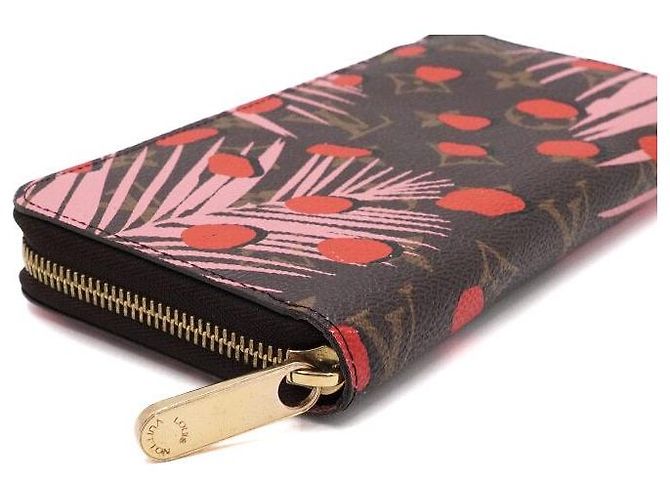 Zippy Louis Vuitton Portafoglio con zip in tela stampata Monogram Jungle Dot Multicolore - vista 6