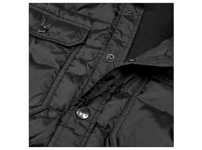 Moncler Gesteppte Strick-Hemdenjacke Schwarz - Ansicht 4