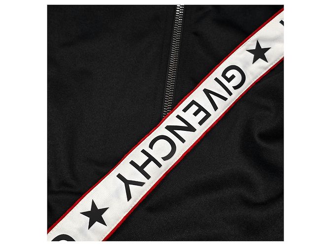 Givenchy Jersey-Trainingsjacke mit Reißverschluss Schwarz - Ansicht 3