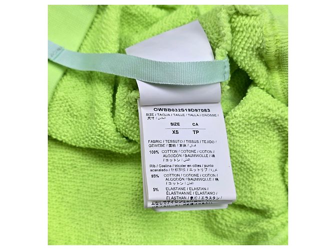 Off White Neon Diagonal Arrow Hoodie Grün - Ansicht 5