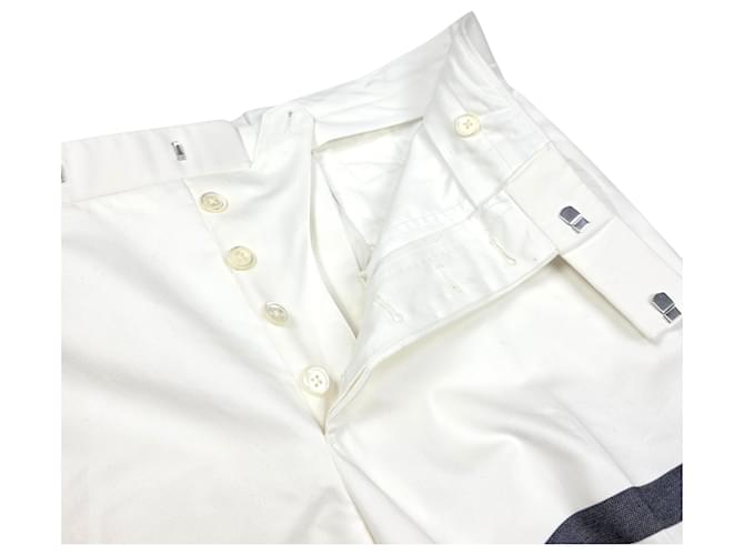 Thom Browne Pantaloni in cotone Bianco - vista 5