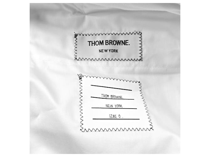 Thom Browne Pantaloni in cotone Bianco - vista 7