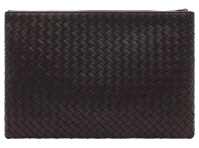 Bottega Veneta Clutch Medium Marrone - vista 2