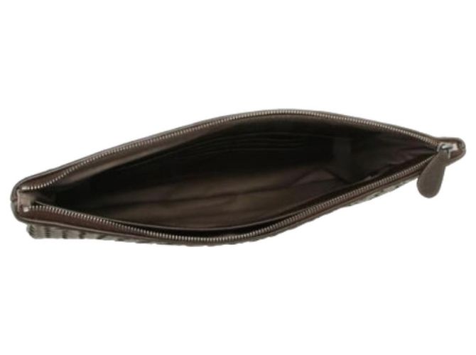 Bottega Veneta Clutch Medium Marrone - vista 5