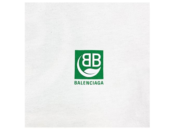 Balenciaga T-shirt a maniche corte con logo Bianco - vista 3