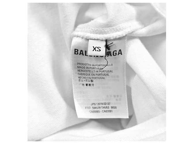 Balenciaga T-shirt a maniche corte con logo Bianco - vista 6