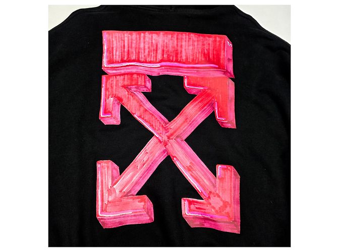 Off White Marker Arrow Hoodie Schwarz - Ansicht 3