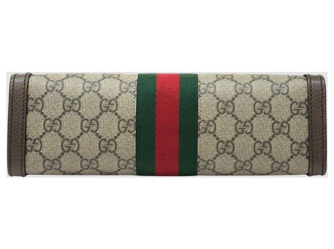 Gucci Borsa a tracolla Ophidia GG Piccola Marrone - vista 7