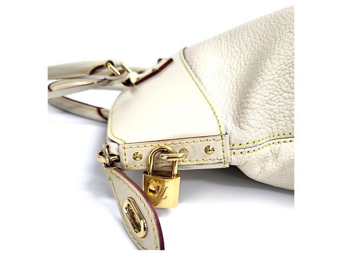 Louis Vuitton Borsa Tote Suhali Leather GM Ivory Bianco - vue 12