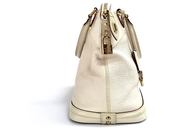 Louis Vuitton Borsa Tote Suhali Leather GM Ivory Bianco - vue 14