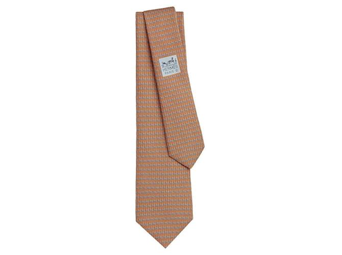 Hermès Duo Krawatte Orange - Ansicht 4