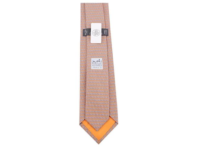 Hermès Duo Krawatte Orange - Ansicht 8