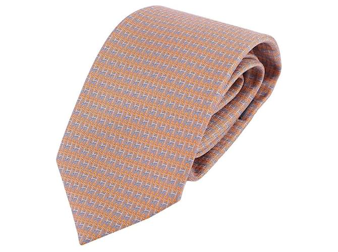 Hermès Duo Krawatte Orange - Ansicht 9