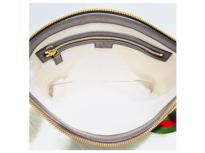 Gucci Borsa a tracolla GG Supreme Canvas Jumbo Messenger Marrone - vista 6