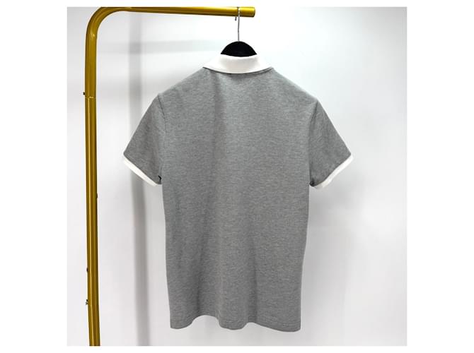 Moncler Kurzarm-Poloshirt Grau Braun - Ansicht 4