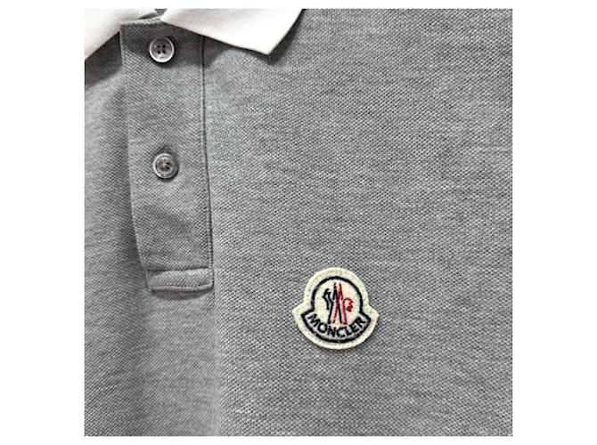 Moncler Kurzarm-Poloshirt Grau Braun - Ansicht 6