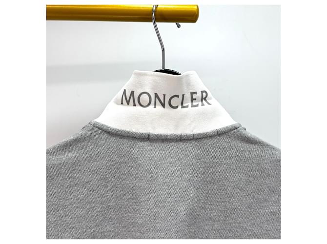 Moncler Kurzarm-Poloshirt Grau Braun - Ansicht 7