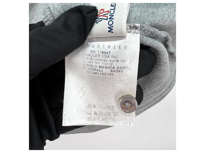 Moncler Kurzarm-Poloshirt Grau Braun - Ansicht 9