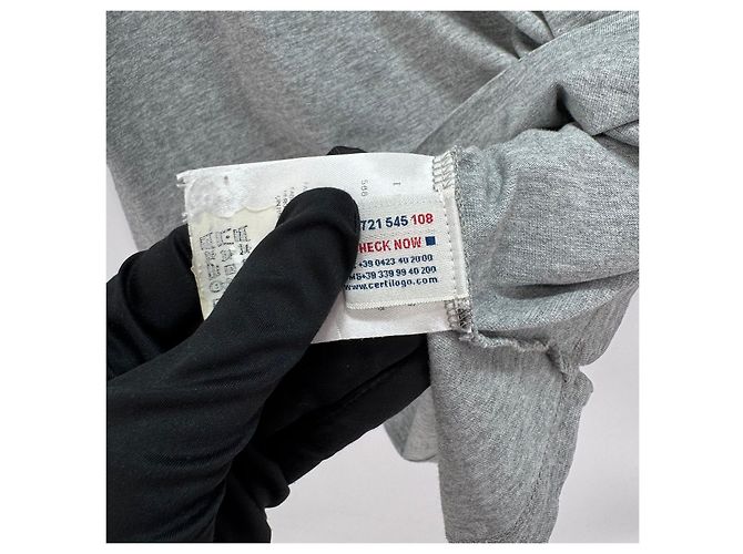 Moncler Kurzarm-T-Shirt mit Tasche Grau Braun - Ansicht 7