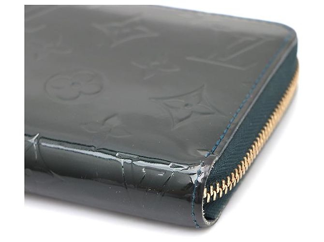 Louis Vuitton Monogram Vernis Zippy Long Wallet Grün - Ansicht 12