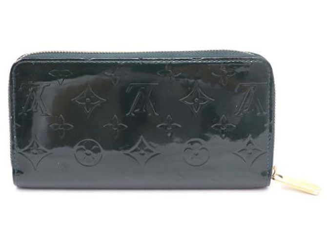 Louis Vuitton Monogram Vernis Zippy Long Wallet Grün - Ansicht 9