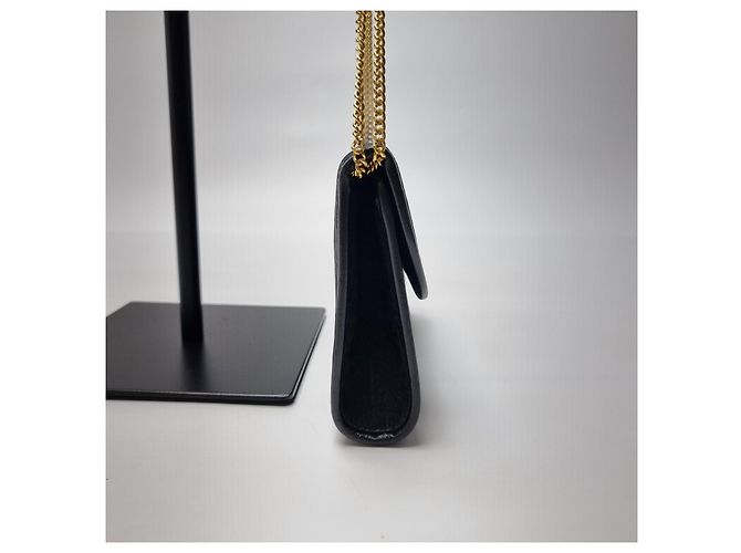 Dior Mini borsa a tracolla Oblique Gold Chain Black - vista 8