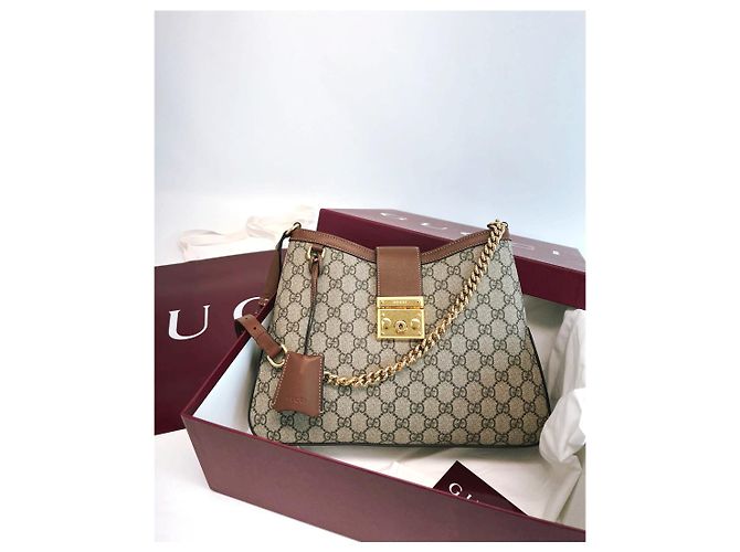 Gucci Padlock GG Medium Schultertasche Braun - Ansicht 11
