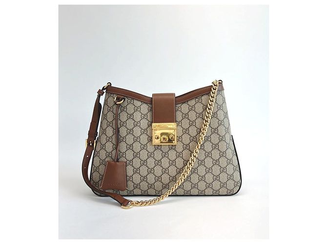 Gucci Padlock GG Medium Schultertasche Braun - Ansicht 14
