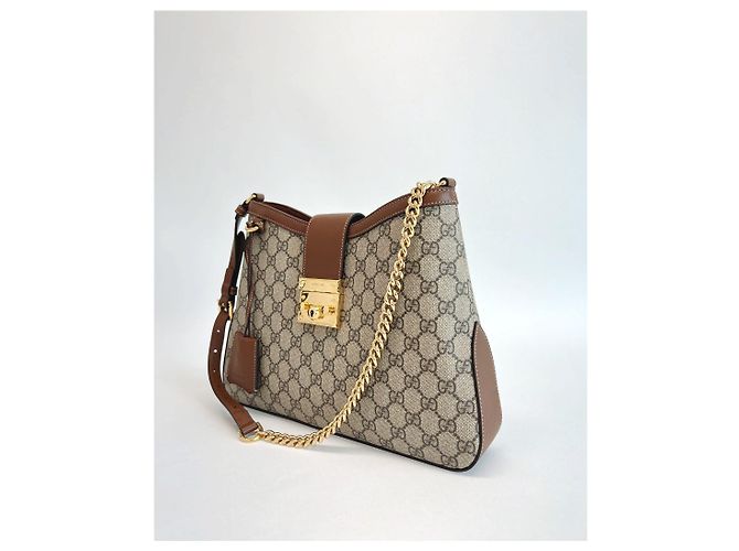 Gucci Padlock GG Medium Schultertasche Braun - Ansicht 16