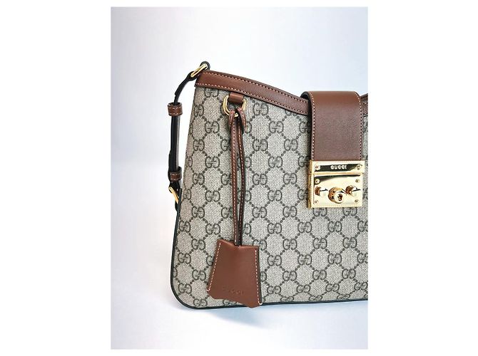 Gucci Padlock GG Medium Schultertasche Braun - Ansicht 19