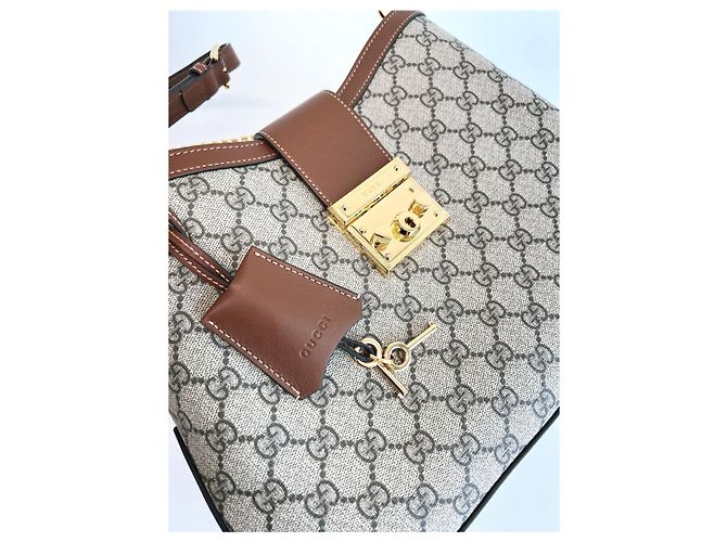 Gucci Padlock GG Medium Schultertasche Braun - Ansicht 20
