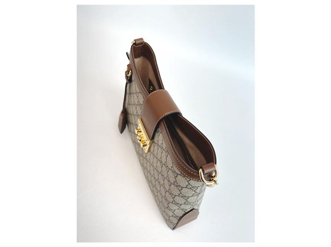 Gucci Padlock GG Medium Schultertasche Braun - Ansicht 22